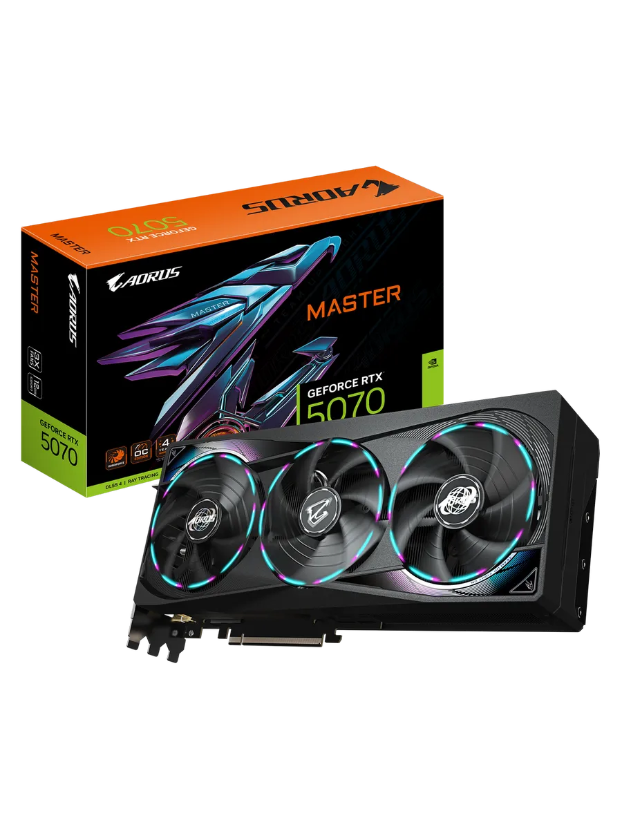 AORUS Видеокарта RTX 5070 12 ГБ RTL (GV-N5070 M-12GD)
