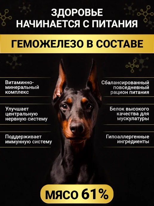 Сухой корм BUDDY DINNER Набор для собак, говядина, лосось, 1,8 кг, фото 2