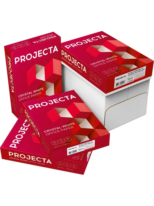 Бумага PROJECTA A4, 82 г/м², 5 пачек по 500 листов, фото 3
