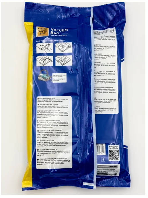 Magic Saver Bag Многоразовый вакуумный пакет для хранения вещей 50х70 см, 55x90 см, фото 2