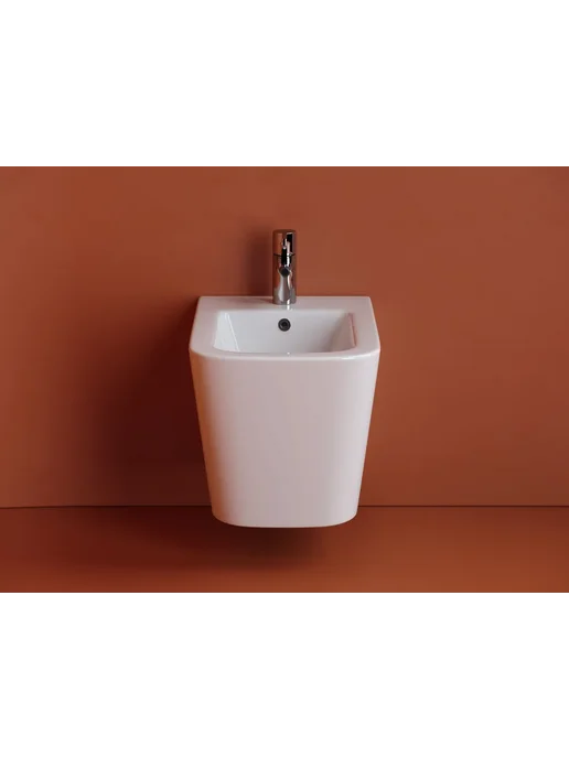 Ceramicanova Биде подвесное Union, с переливом, белый, фото 2
