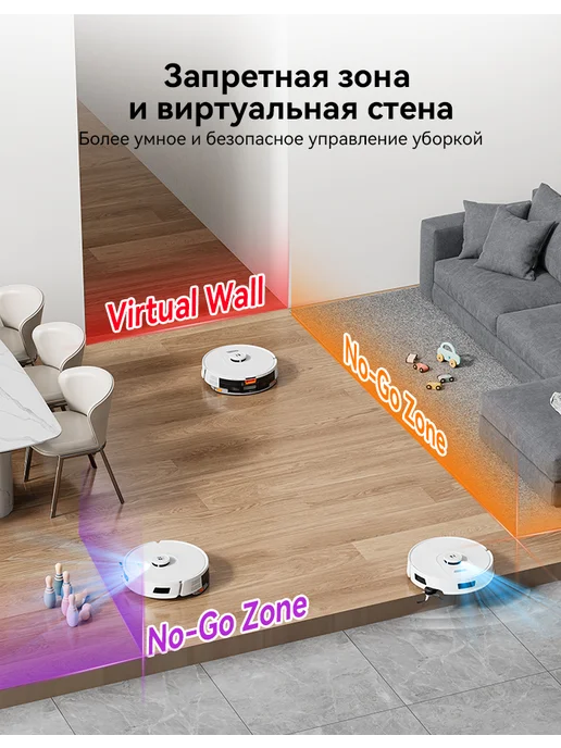 Redroad Робот пылесос со станцией самоочистки R11（Русская версия）, белый, фото 7