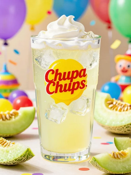 CHUPA CHUPS Напиток газированный дыня со сливками, 2 шт. по 345 мл, 2 шт, 345 мл, фото 4