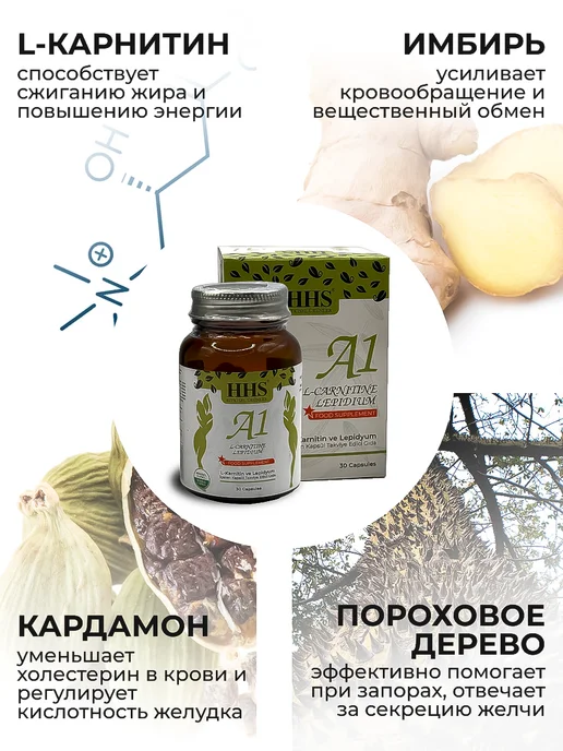 HHS Жиросжигатель А1 для похудения л карнитин, вариант, фото 3