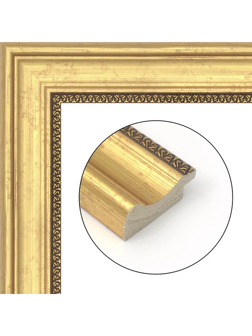 Кинешемская рамочка Рамка багетная для картин со стеклом 30 x 21 см, РБ-171, 30x24 см, фото 2