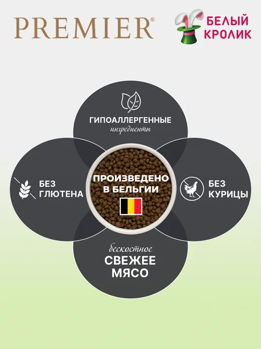 Сухой корм PREMIER для собак, индейка, ягненок, 8 кг, фото 4