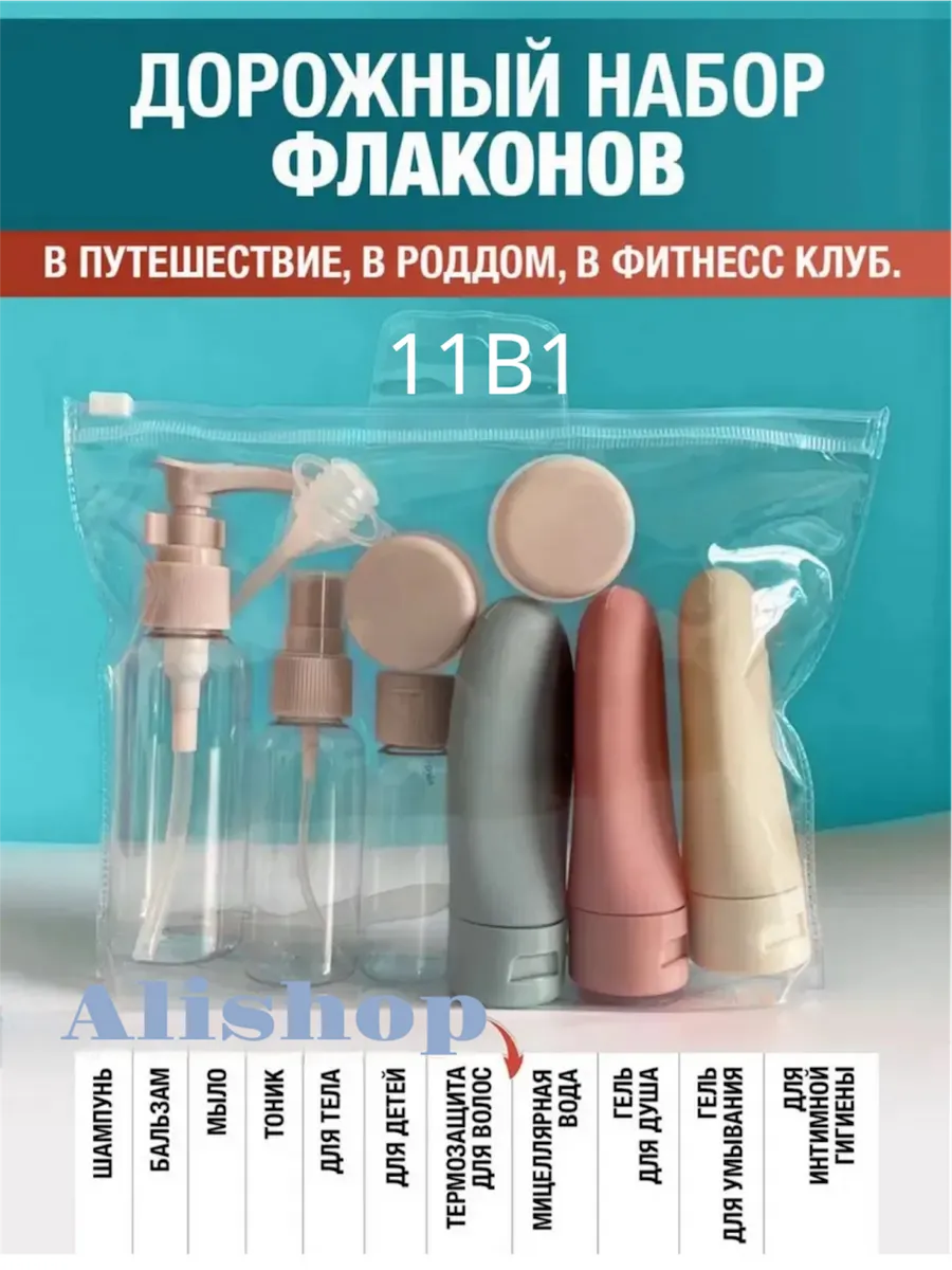 Дорожный набор флаконов для путешествий