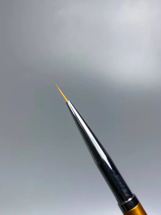 Nail Best Кисть маникюрная Gold 00, синтетика, 9 мм, золотой, фото 2