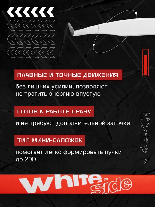 LASHY Пинцет для наращивания ресниц WHITE тип Мини сапожок, белый, фото 4