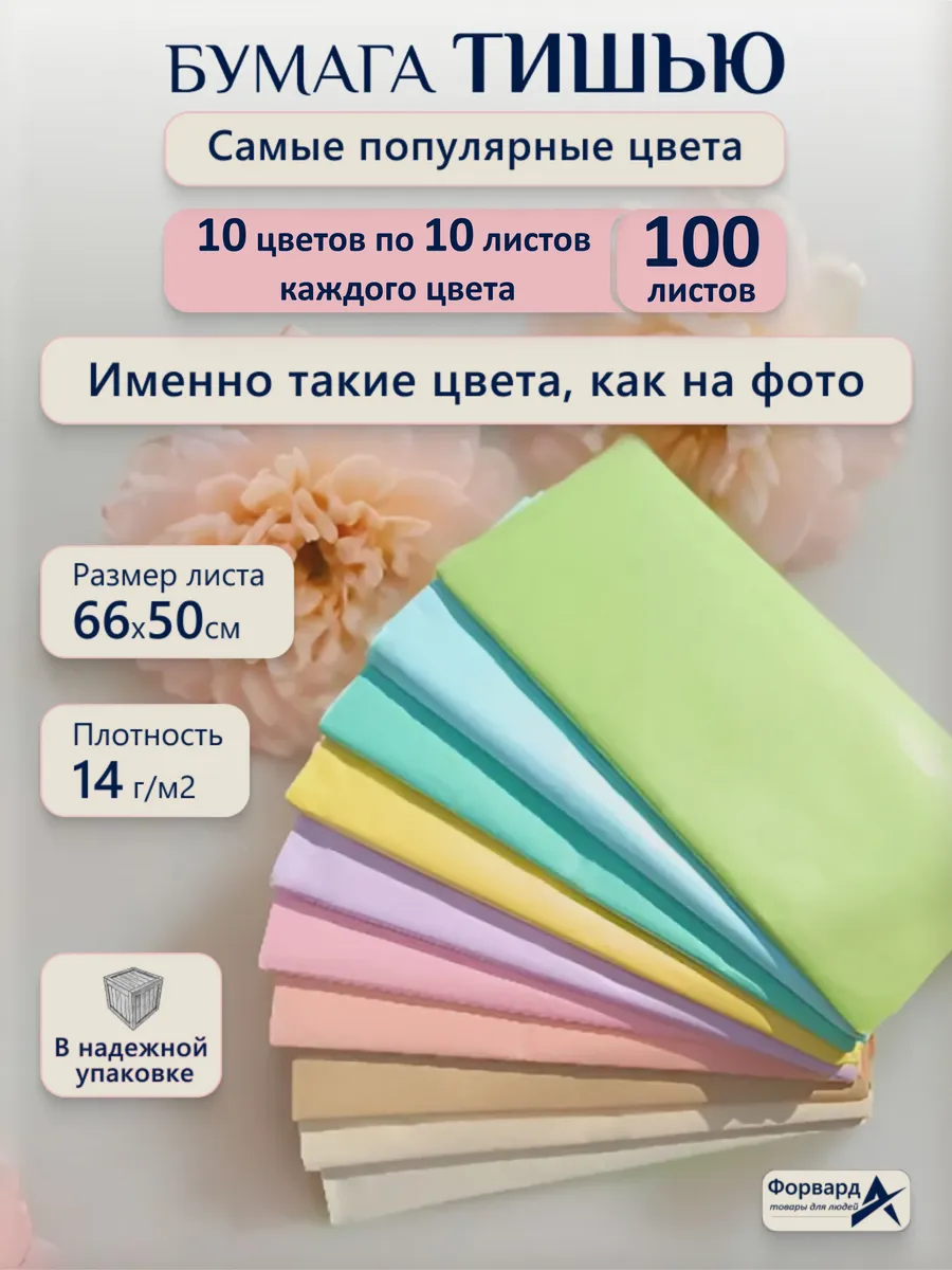 Бумага тишью упаковочная