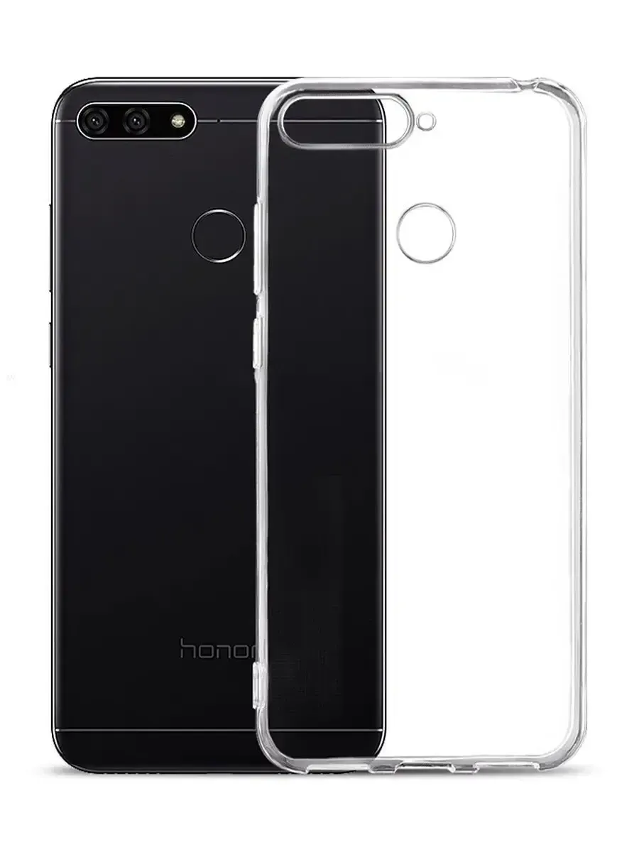 Чехол на Honor 7A Pro 7C Huawei Y6 Prime 2018 прозрачный