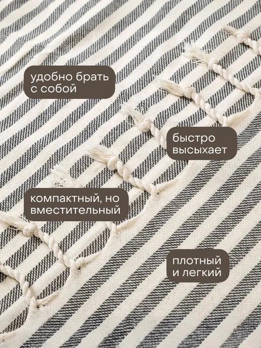 IdealHouse коврик пляжный для пикника отдыха, серый, фото 3