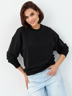 Свитшот женский оверсайз LAINA 371197662 купить за 2 090 ₽ в интернет‑магазине Wildberries