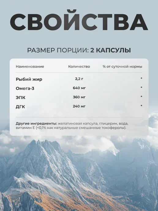 California Gold Nutrition БАД Омега 3 Премиум 180EPA 120DHA 100 капсул, золотой, фото 5
