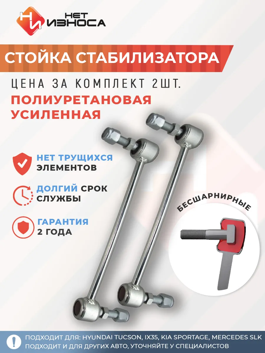 Стойки стабилизатора усиленная полиуретановая NL046-2