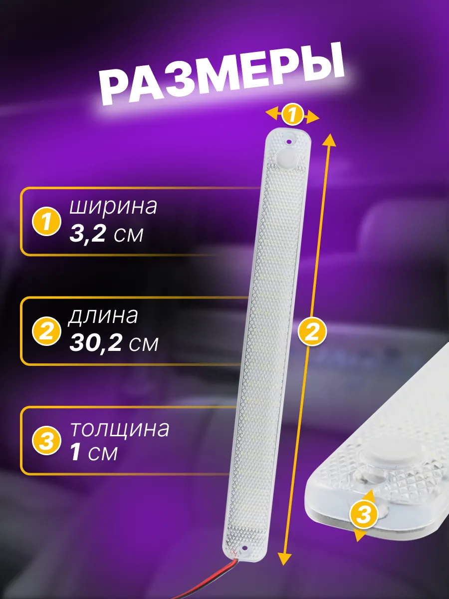 Подсветка в машину в салон светодиодный
