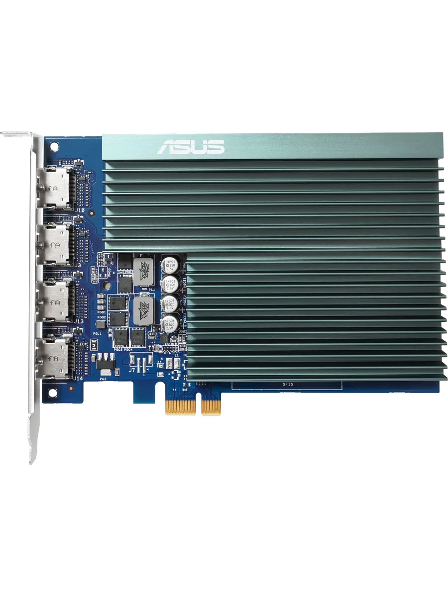 Asus Видеокарта PCI-E 2.0 GT730-4H-SL-2GD5 NV GT730 2Gb 64bit GDD