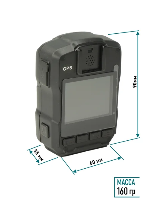 Bestcam Нагрудный видеорегистратор камера A7 64Gb GPS, 64 ГБ, фото 3