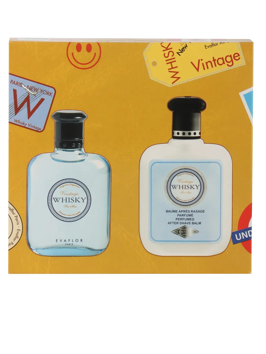Парфюмерный набор Whisky Vintage 50 балм после бритья 200