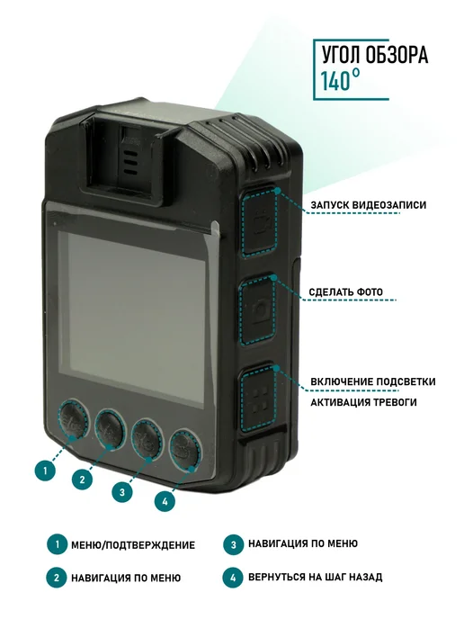 Bestcam Персональный видеорегистратор A8 32Gb WiFi, 128 ГБ, фото 5