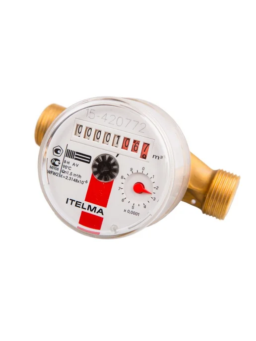 ИТЭЛМА Cчетчик для горячей воды WFW20 L=130 90˚C, 1", L 110 90 C, фото 2