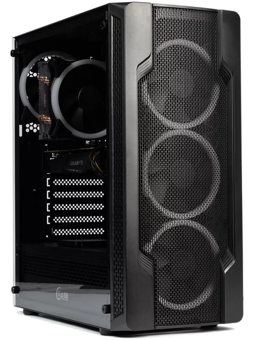 Intel i7 RX580 ИГРОВОЙ КОМПЬЮТЕР пк системный блок, черный, фото 3