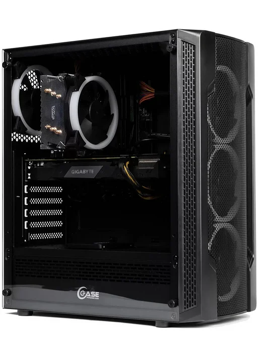 Intel i7 RX580 ИГРОВОЙ КОМПЬЮТЕР пк системный блок, черный, фото 4