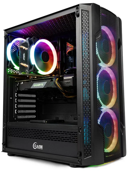 Intel i7 RX5700XT ИГРОВОЙ КОМПЬЮТЕР пк системный блок, черный, фото 2