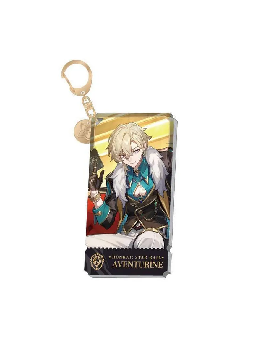 Брелок акриловый Honkai RPG Aventurine 6942421116745