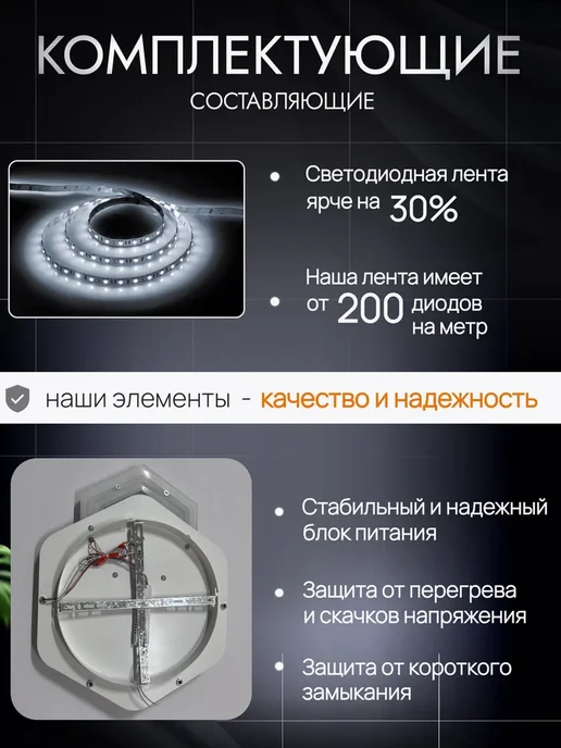 UMI Люстра в зал потолочная LED, белый, фото 6