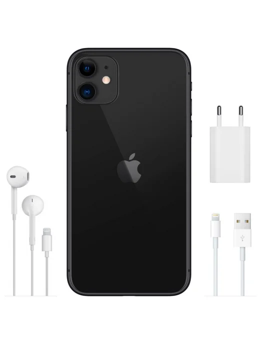 Смартфон Apple iPhone 11 128 ГБ, черный, фото 2