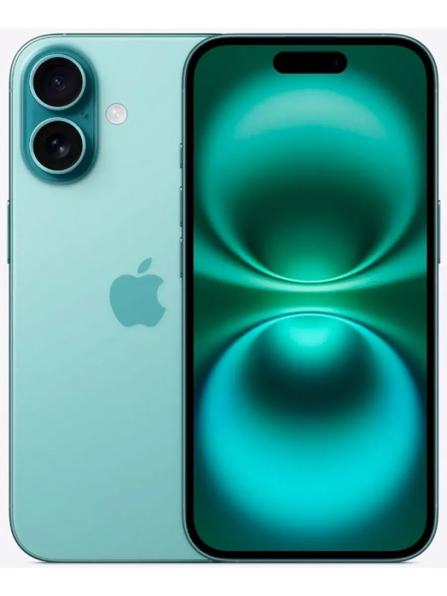 Apple Смартфон iPhone 16 8 128GB Teal зеленый