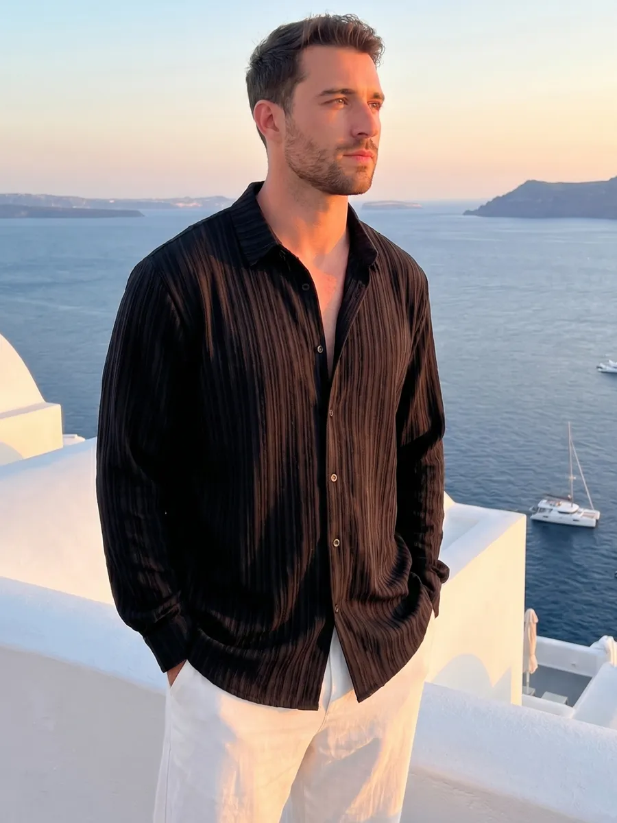 Рубашка с длинным рукавом оверсайз