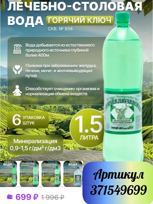 Горячий Ключ Лимонад.Газированный напиток Сладкий LEV Мохито 1,25л, 1,25 л, фото 5