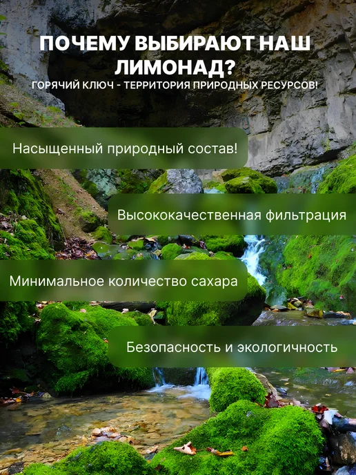 Горячий Ключ Лимонад.Газированный напиток Сладкий LEV Тархун 1,25л, 1,25 л, фото 3