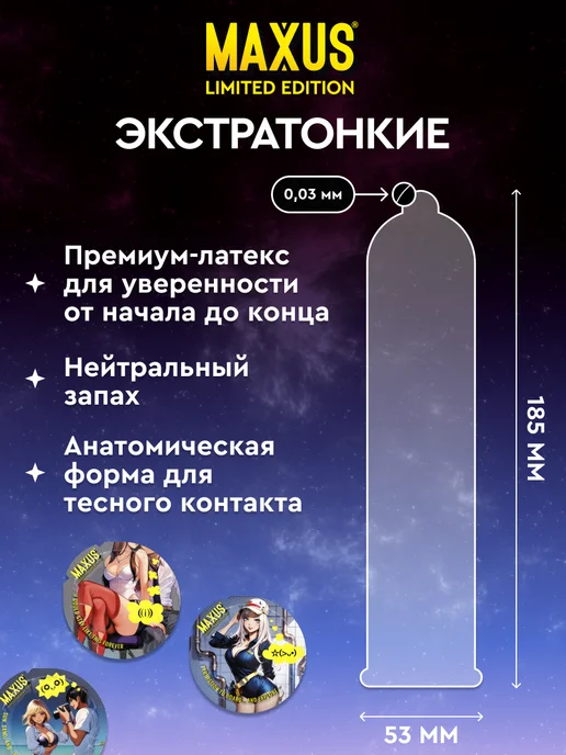 Maxus Презервативы экстратонкие Anime, c кейсом в подарок, 50 шт, 50 шт, фото 7