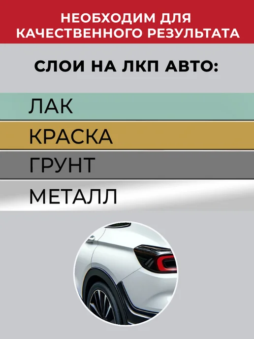 PODKRASKA.RU Набор для подкраски ЛКП 089 48D 2PS Toyota белая, PLATINUM, белый, фото 3