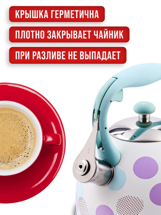 Чайник для плиты со свистком 3 л - фото 9