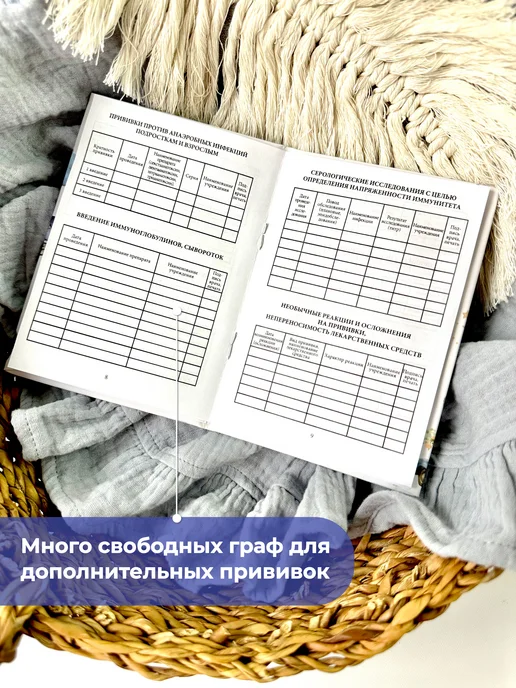 Мистер Слон Сертификат прививок для детей 156 у-93, голубой, фото 4