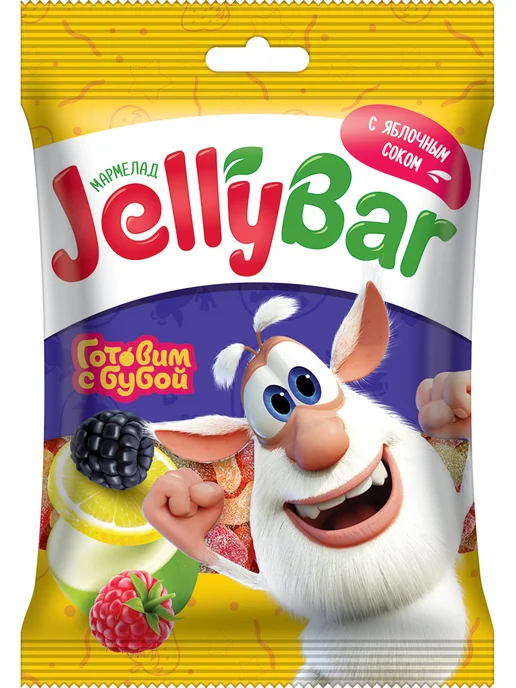 Конфитрейд Мармелад жевательный Готовим с Бубой Jellybar, 15 шт по 65г, 15 шт, 65 г, фото 2