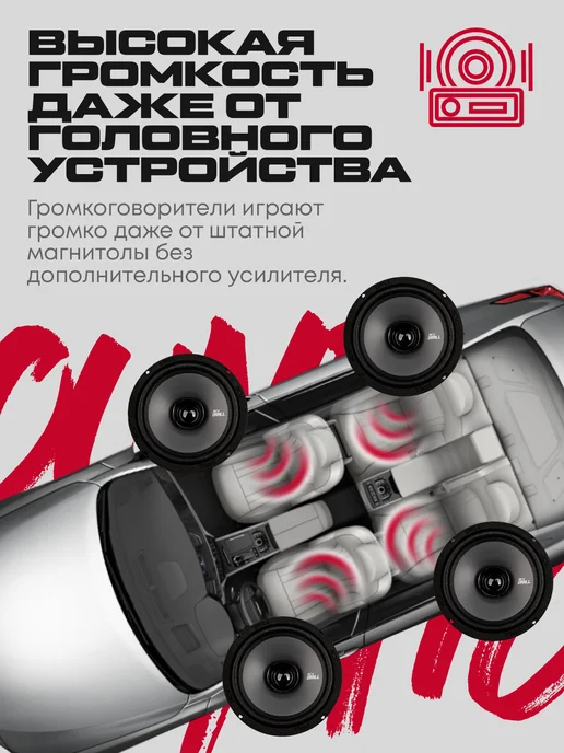 ACV Динамики 16см автомобильные DR6 DRALL широкополосные, коричневый, фото 2