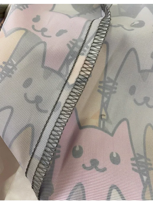 LOFTex Чехол для кресла мешка Коты, розовый, фото 4