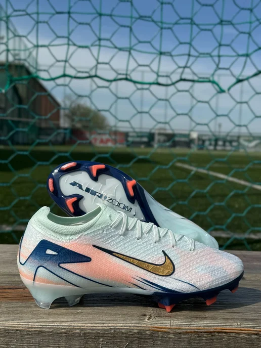 air zoom Бутсы футбольные с шипами Nike Mercurial Vapor 16, голубой