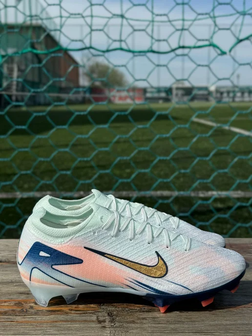 air zoom Бутсы футбольные с шипами Nike Mercurial Vapor 16, голубой, фото 3