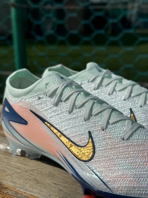 air zoom Бутсы футбольные с шипами Nike Mercurial Vapor 16, голубой, фото 6