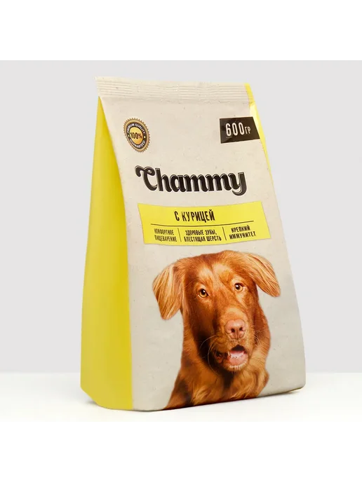 Сухой корм Chammy для собак, курица, 0,6 кг