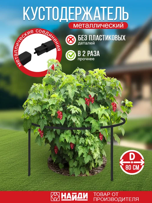 НАЙДИ Садовый кустодержатель шпалера для растений смородины, черный, фото 7