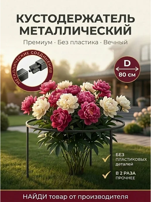 НАЙДИ Садовый кустодержатель шпалера для растений смородины, черный, фото 8