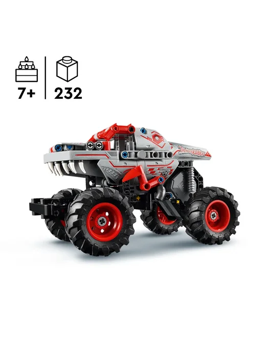 LEGO Конструктор Technic 42200 Инерционный ThunderROARus Monster, серый, фото 2