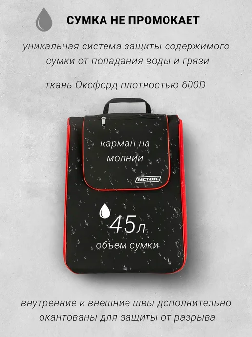 Исток. Сумка тележка на колесиках Спутник 1, черный, фото 2